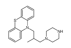 10-(2-methyl-3-piperazin-1-ylpropyl)phenothiazine结构式