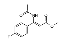 (Z)-methyl 3-acetamido-3-(4-fluorophenyl)-2-propenoate Structure