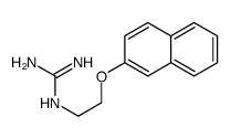 2-(2-naphthalen-2-yloxyethyl)guanidine结构式