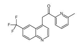 1-(6-Methyl-2-pyridinyl)-2-[6-(trifluoromethyl)-4-quinolinyl]etha none结构式