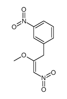 1-(2-methoxy-3-nitroprop-2-enyl)-3-nitrobenzene结构式