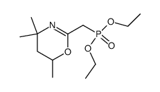 (4,4,6-trimethyl-5,6-dihydro-4H-[1,3]oxazin-2-ylmethyl)-phosphonic acid diethyl ester Structure