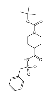 tert-butyl 4-[(benzylsulfonyl)carbamoyl]-piperidine-1-carboxylate结构式