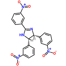 CIS-2,4,5-TRIS(3-NITROPHENYL)IMIDAZOLINE Structure