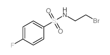 N-(2-Bromo-ethyl)-4-fluoro-benzenesulfonamide结构式