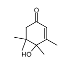 4-Hydroxy-3,4,5,5-tetramethyl-2-cyclohexen-1-on Structure