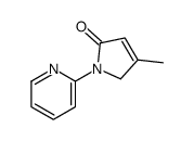 3-methyl-1-pyridin-2-yl-2H-pyrrol-5-one结构式