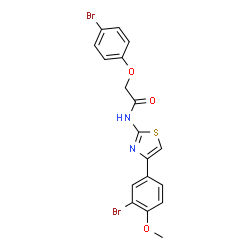 N-[4-(3-Bromo-4-methoxyphenyl)-1,3-thiazol-2-yl]-2-(4-bromophenoxy)acetamide picture
