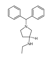 (3S)-N-Ethyl-1-(diphenylmethyl)-3-pyrrolidinamine Structure