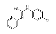 1-(4-chlorophenyl)-3-pyridin-2-ylthiourea结构式