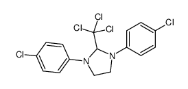 1,3-bis(4-chlorophenyl)-2-(trichloromethyl)imidazolidine结构式