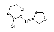 [(Z)-1,3-oxathiolan-4-ylideneamino] N-(2-chloroethyl)carbamate Structure
