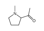 Ethanone, 1-(1-methyl-2-pyrrolidinyl)- (9CI) Structure