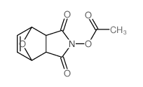 (1,3-dioxo-3a,4,7,7a-tetrahydro-octahydro-1H-4,7-epoxyisoindol-2-yl) acetate结构式