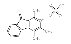 9H-Indeno[2,1-c]pyrylium, 1,3,4-trimethyl-9-oxo-, perchlorate Structure