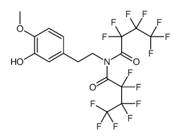 2,2,3,3,4,4,4-Heptafluoro-N-(2,2,3,3,4,4,4-heptafluoro-1-oxobutyl)-N-[2-(3-hydroxy-4-methoxyphenyl)ethyl]butanamide结构式