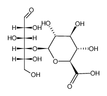 O4-((5S)-5-Carboxy-β-D-xylopyranosyl)-D-glucose Structure