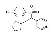 4-[(4-chlorophenyl)sulfonyl-cyclopentylmethyl]pyridine Structure