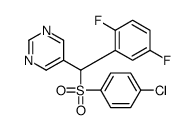 5-[(4-chlorophenyl)sulfonyl-(2,5-difluorophenyl)methyl]pyrimidine Structure