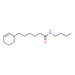 N-Butyl-2-cyclohexene-1-hexanamide structure