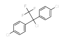 1-chloro-4-[1-chloro-1-(4-chlorophenyl)-2,2,2-trifluoro-ethyl]benzene Structure