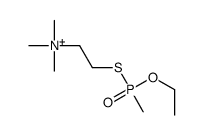 2-[ethoxy(methyl)phosphoryl]sulfanylethyl-trimethylazanium结构式