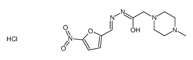 2-(4-methylpiperazin-1-yl)-N-[(E)-(5-nitrofuran-2-yl)methylideneamino]acetamide,hydrochloride Structure