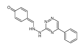 4-[[2-(5-phenyl-1,2,4-triazin-3-yl)hydrazinyl]methylidene]cyclohexa-2,5-dien-1-one结构式