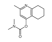 Dimethylcarbamic acid 5,6,7,8-tetrahydro-2-methylquinolin-4-yl ester structure