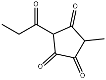 3-Methyl-5-propionyl-1,2,4-cyclopentanetrione结构式