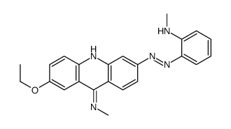 2-ethoxy-N-methyl-6-[[2-(methylamino)phenyl]diazenyl]acridin-9-amine Structure