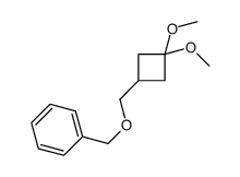 (3,3-dimethoxycyclobutyl)methoxymethylbenzene结构式