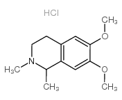 1,2-dimethyl-6,7-dimethoxy-1,2,3,4-tetrahydroisoquinoline hydrochloride Structure