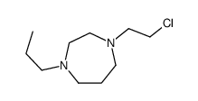 1-(2-chloroethyl)-4-propyl-1,4-diazepane结构式