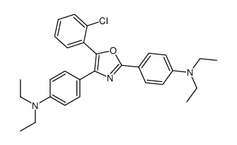 4-[5-(2-chlorophenyl)-2-[4-(diethylamino)phenyl]-1,3-oxazol-4-yl]-N,N-diethylaniline结构式