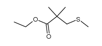 Aethyl-3-methylthio-2,2-dimethylpropionat结构式