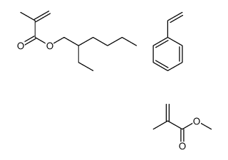 2-ethylhexyl 2-methylprop-2-enoate,methyl 2-methylprop-2-enoate,styrene Structure