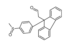 2-[9-(4-methylsulfinylphenyl)fluoren-9-yl]acetaldehyde结构式