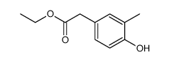 ethyl 2-(4-hydroxy-3-Methylphenyl)acetate结构式