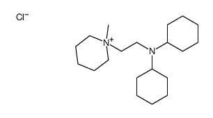 N-cyclohexyl-N-[2-(1-methylpiperidin-1-ium-1-yl)ethyl]cyclohexanamine,chloride结构式