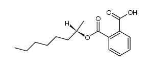 Phthalic acid hydrogen 1-[(1S)-1-methylheptyl] ester Structure