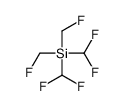 bis(difluoromethyl)-bis(fluoromethyl)silane结构式