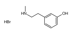 3-[2-(methylamino)ethyl]phenol,hydrobromide Structure