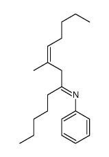 8-methyl-N-phenyltridec-8-en-6-imine结构式