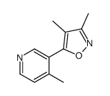 3,4-dimethyl-5-(4-methylpyridin-3-yl)-1,2-oxazole Structure