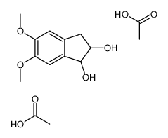 acetic acid,5,6-dimethoxy-2,3-dihydro-1H-indene-1,2-diol结构式