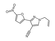 3-(5-nitrofuran-2-yl)-1-prop-2-enylpyrazole-4-carbonitrile Structure