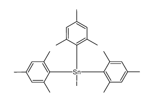 tris(2,4,6-trimethylphenyl)tin(IV) iodide结构式