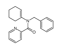N-benzyl-N-(cyclohexen-1-yl)pyridine-2-carboxamide结构式