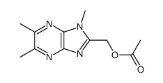 2-acetoxymethyl-1,5,6-trimethyl-1H-imidazo[4,5-b]pyrazine Structure